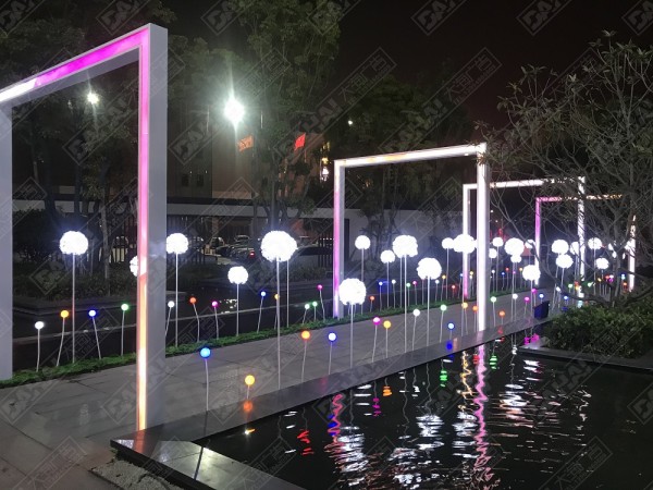 臨沂國華新城營銷中心亮化美陳